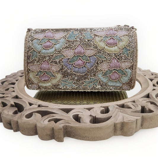 Phoolkari Antique Gold Bag