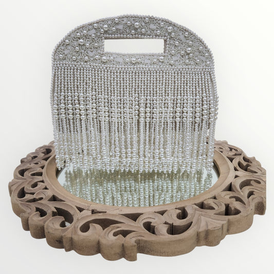 Chandrikaa Ivory Moti Clutch