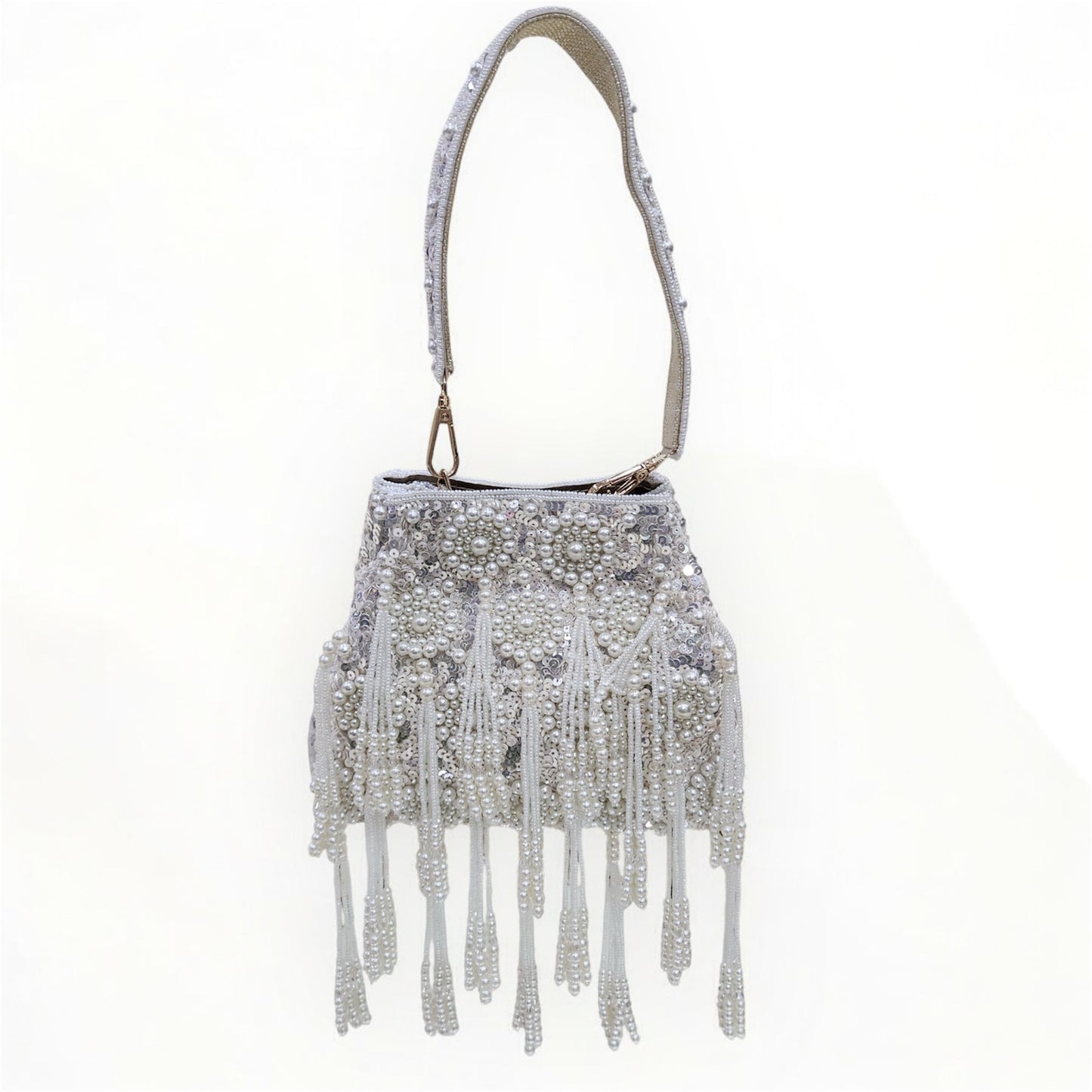 Sheen Ivory Pearl Potli