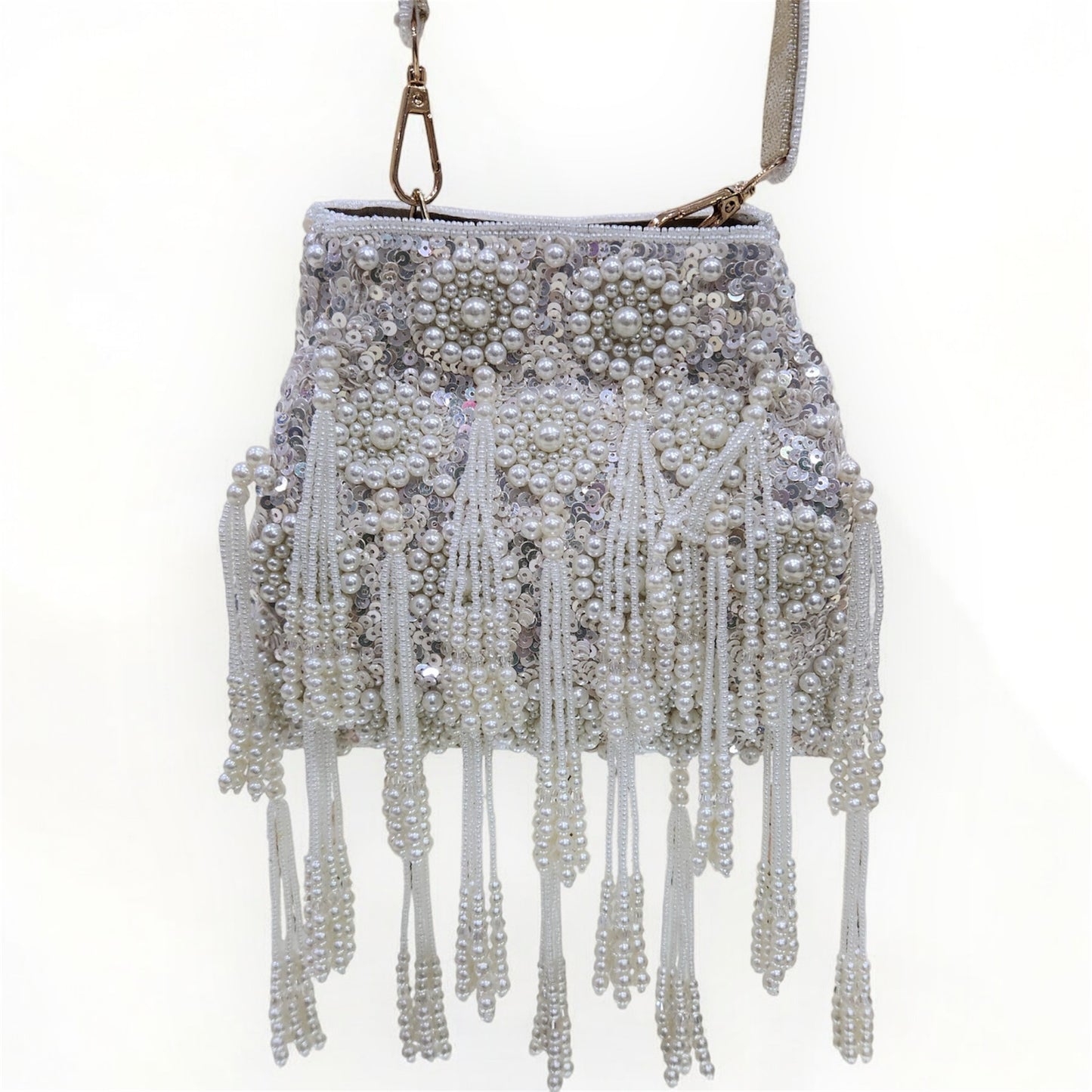 Sheen Ivory Pearl Potli