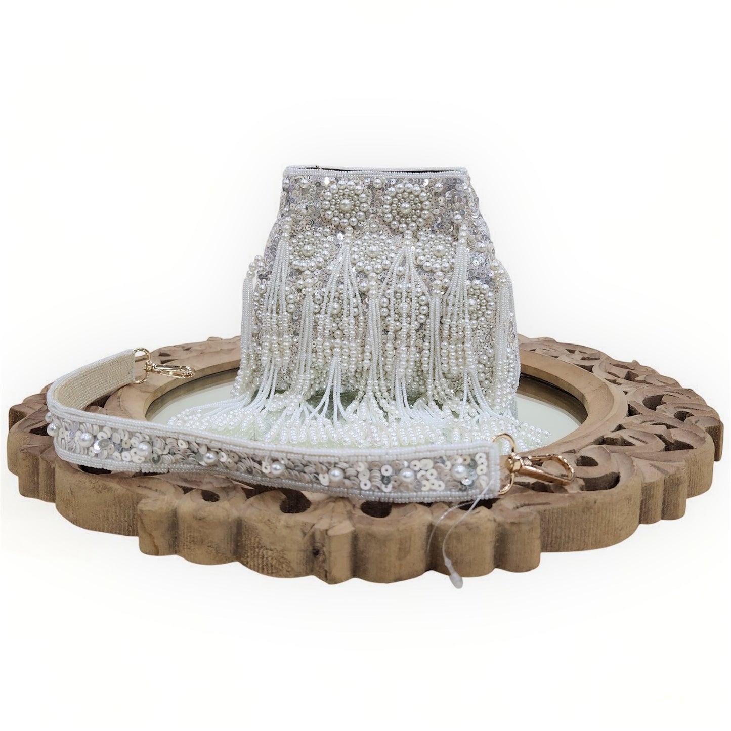 Sheen Ivory Pearl Potli