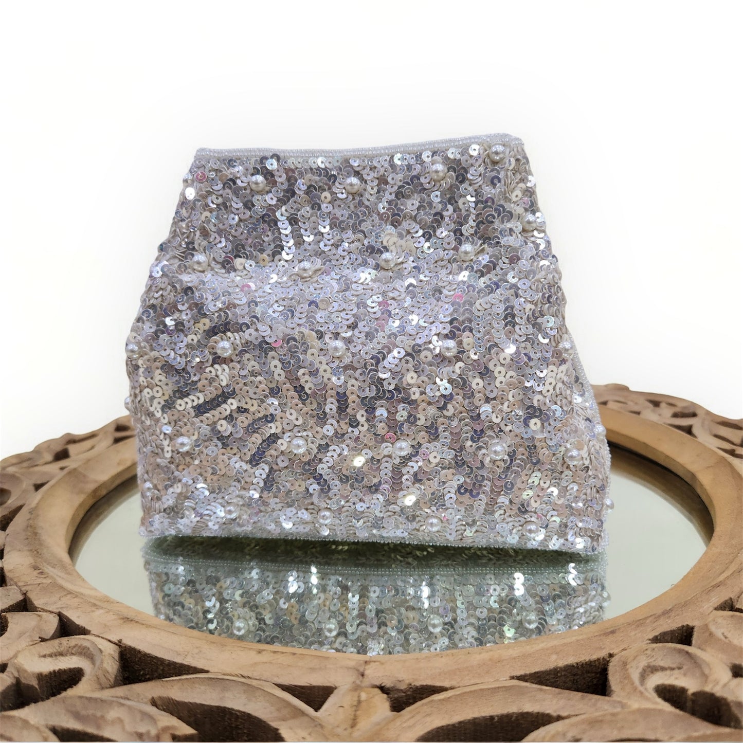 Sheen Ivory Pearl Potli