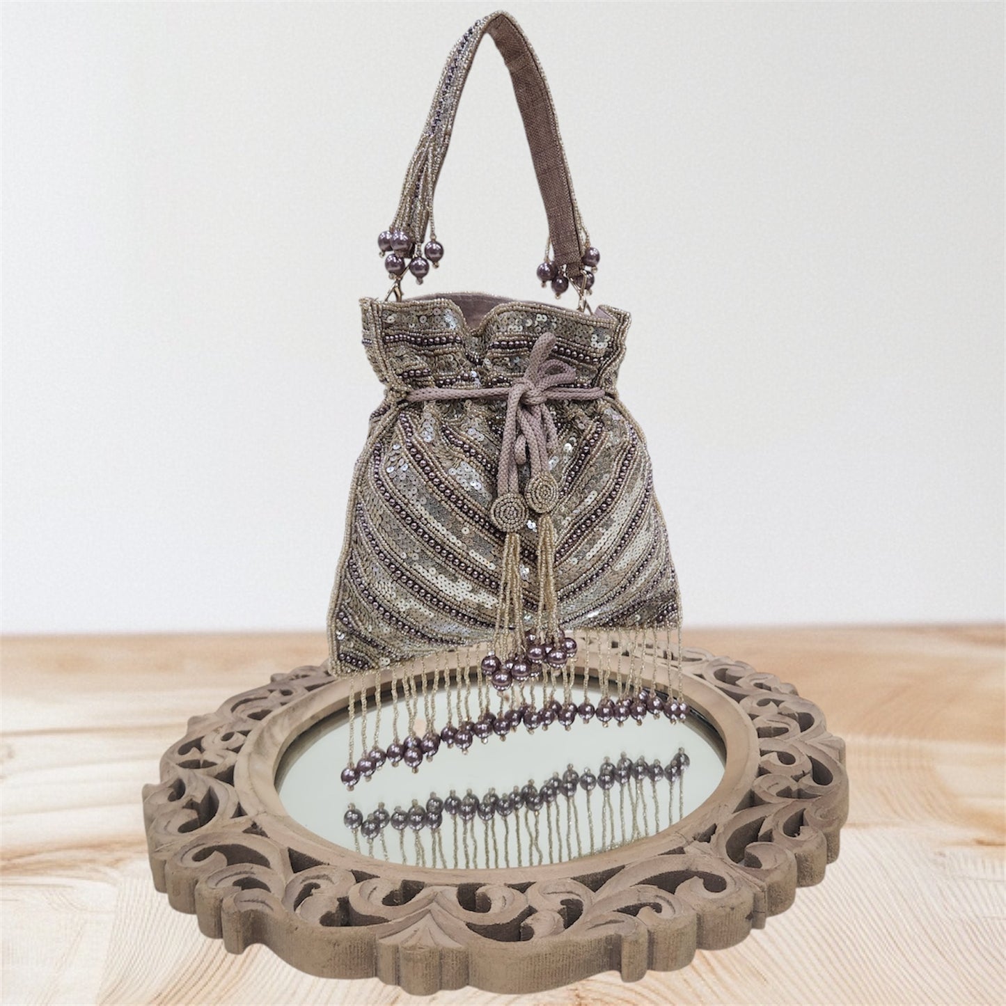 Jugnu Sequin Antique Potli