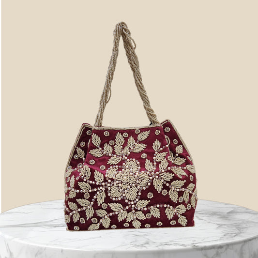 Kanaklata Maroon Potli