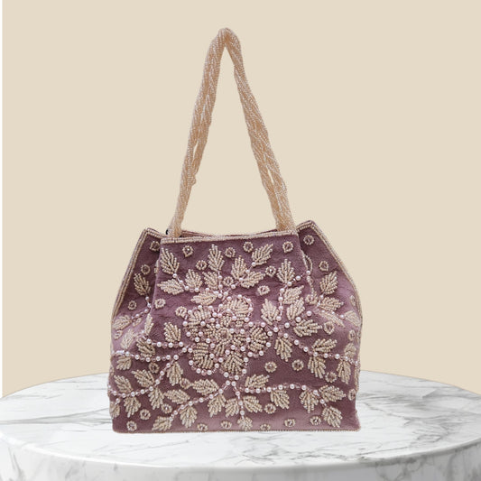 Kanaklata Rose Gold Potli