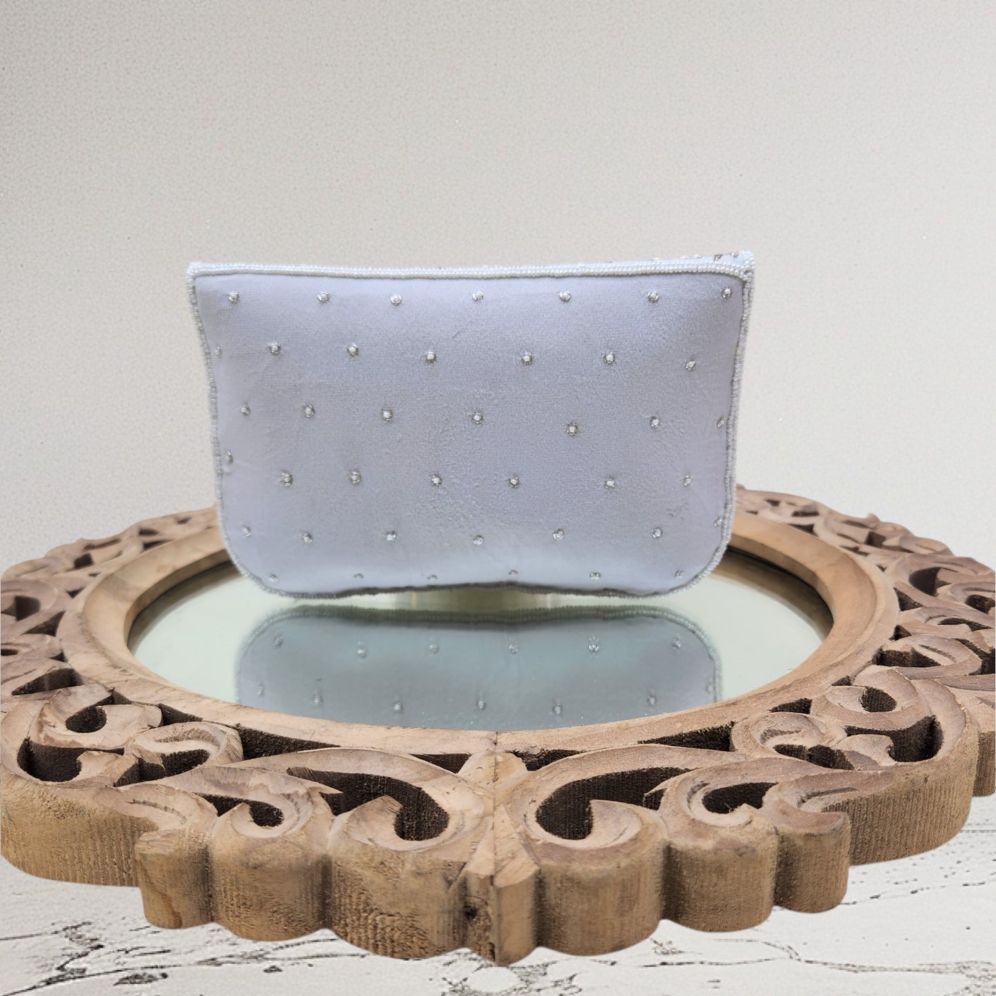 Zaraah Ivory Envelope Clutch