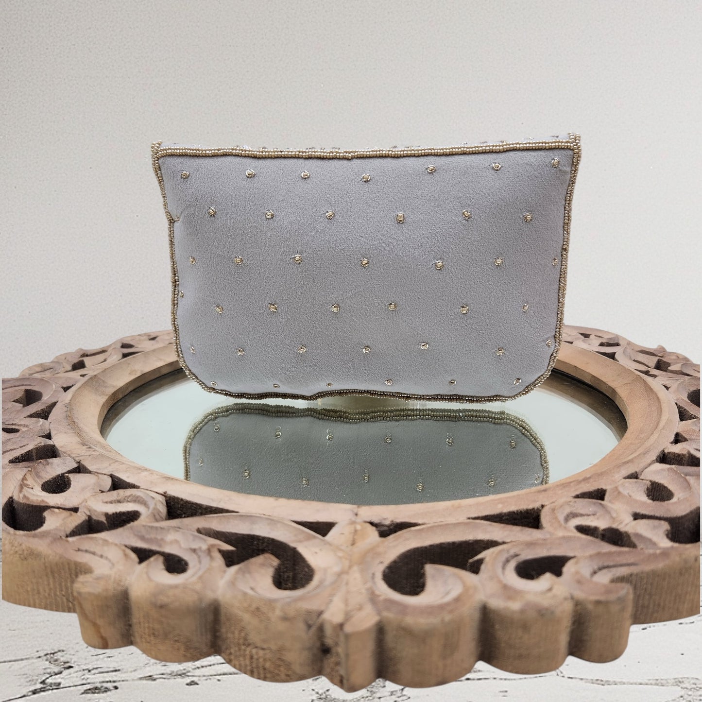 Zaraah Gold Envelope Clutch