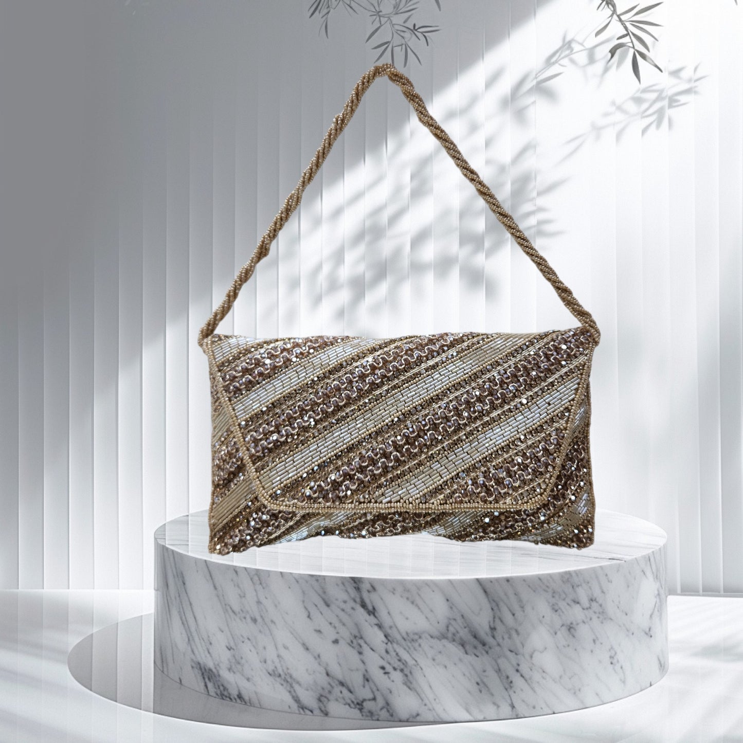 Swarnarekha Gold Envelope Clutch