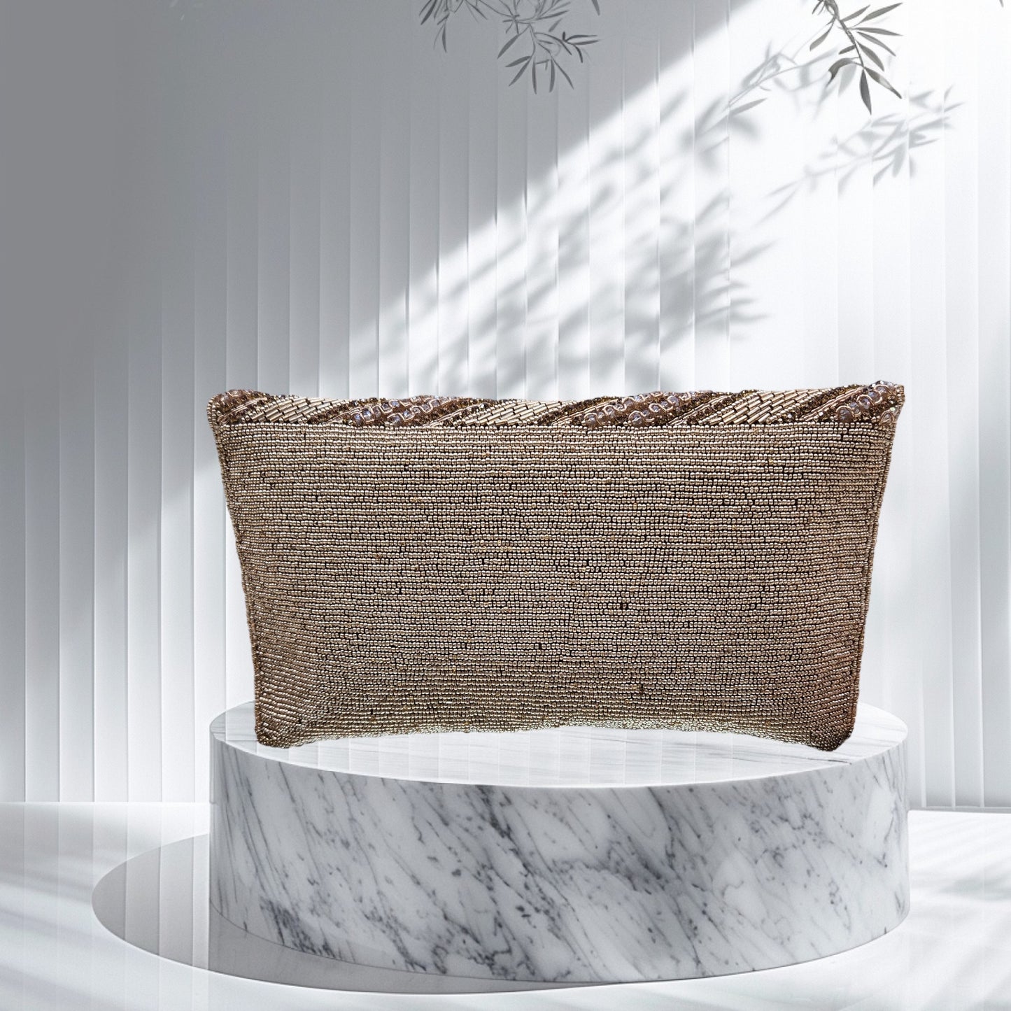Swarnarekha Antique Gold Envelope Clutch