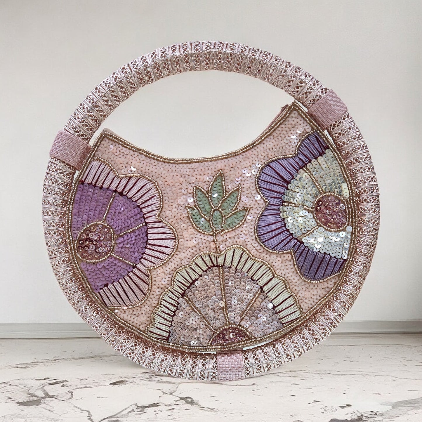Varnika Rose Gold Ring Bag