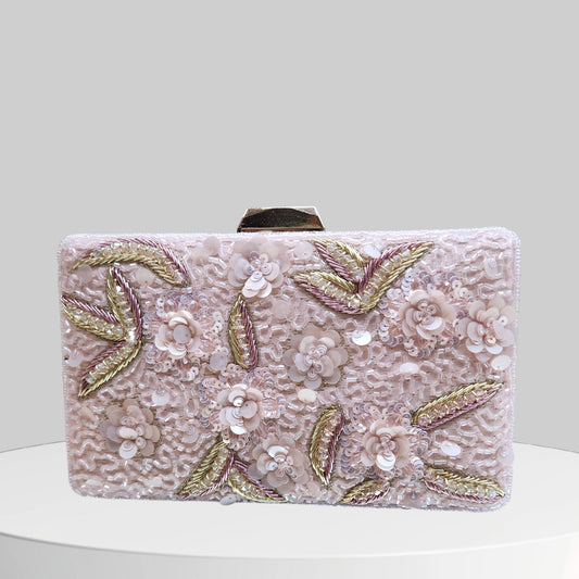 Zarbahaar Pink Box Clutch