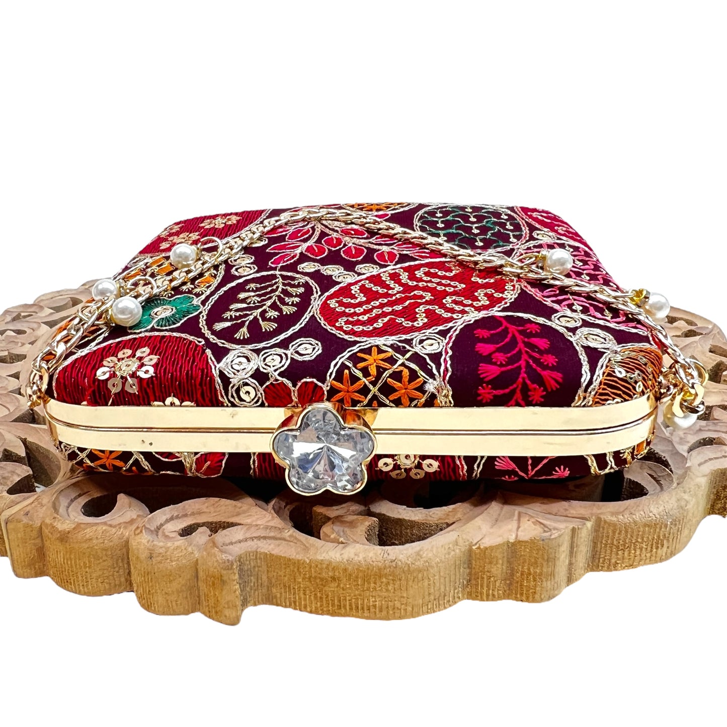 Jashn Wine Box Clutch