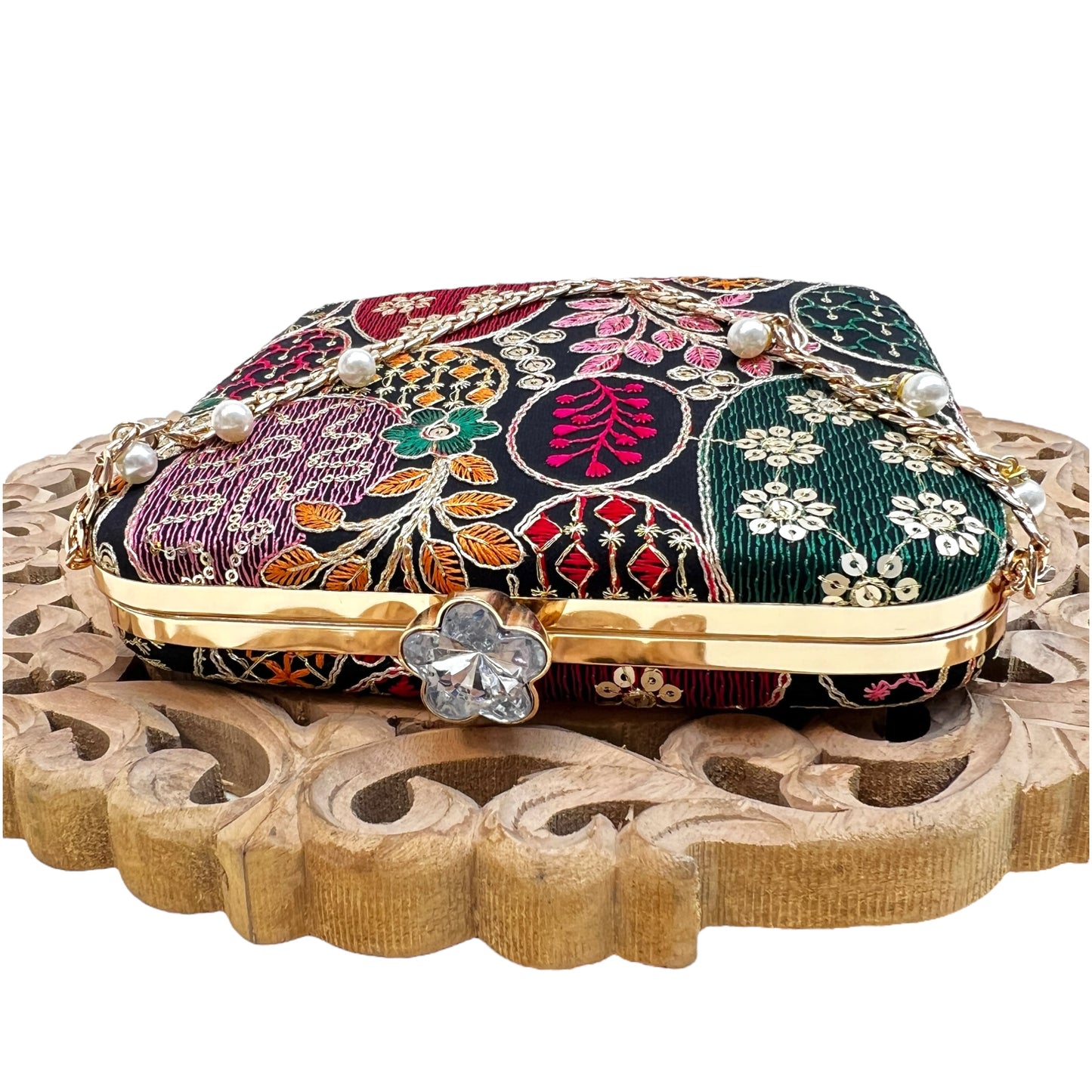 Jashn Black Box Clutch