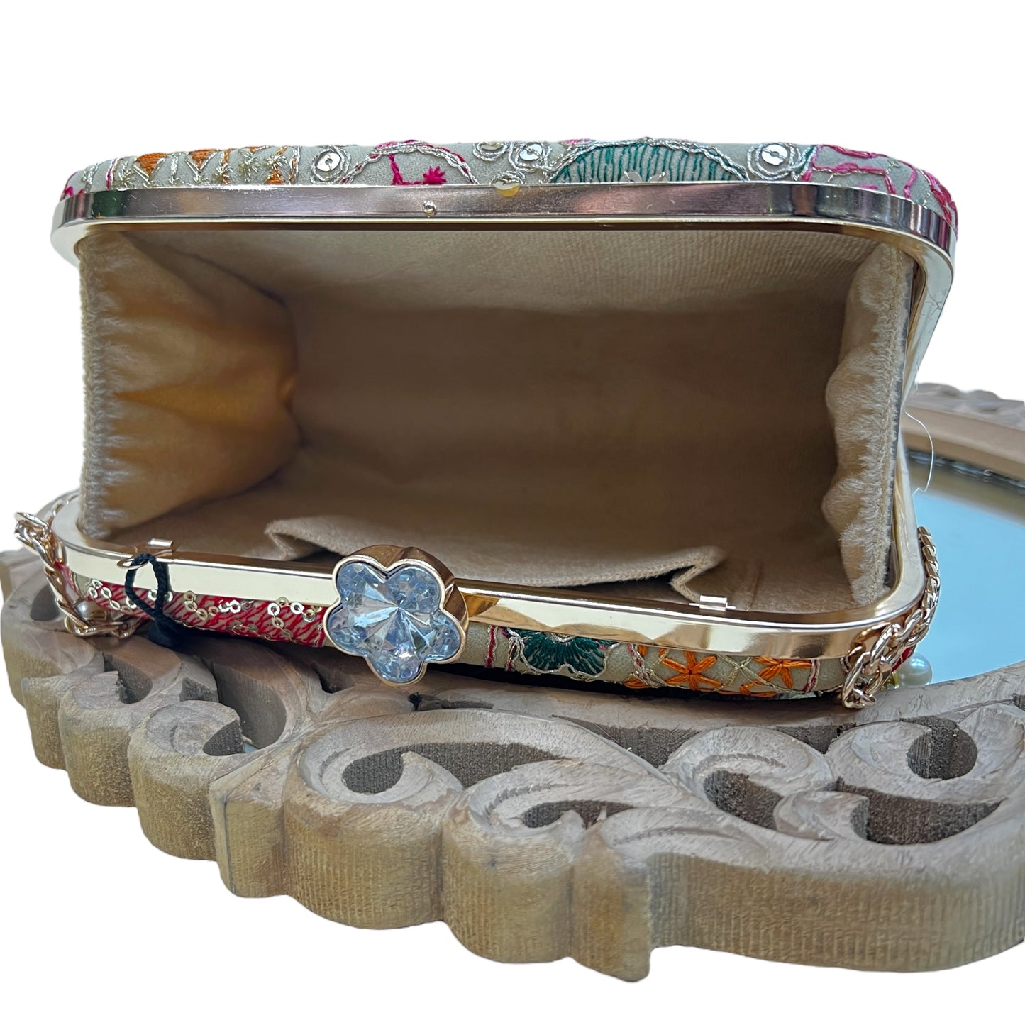 Jashn Gold Box Clutch