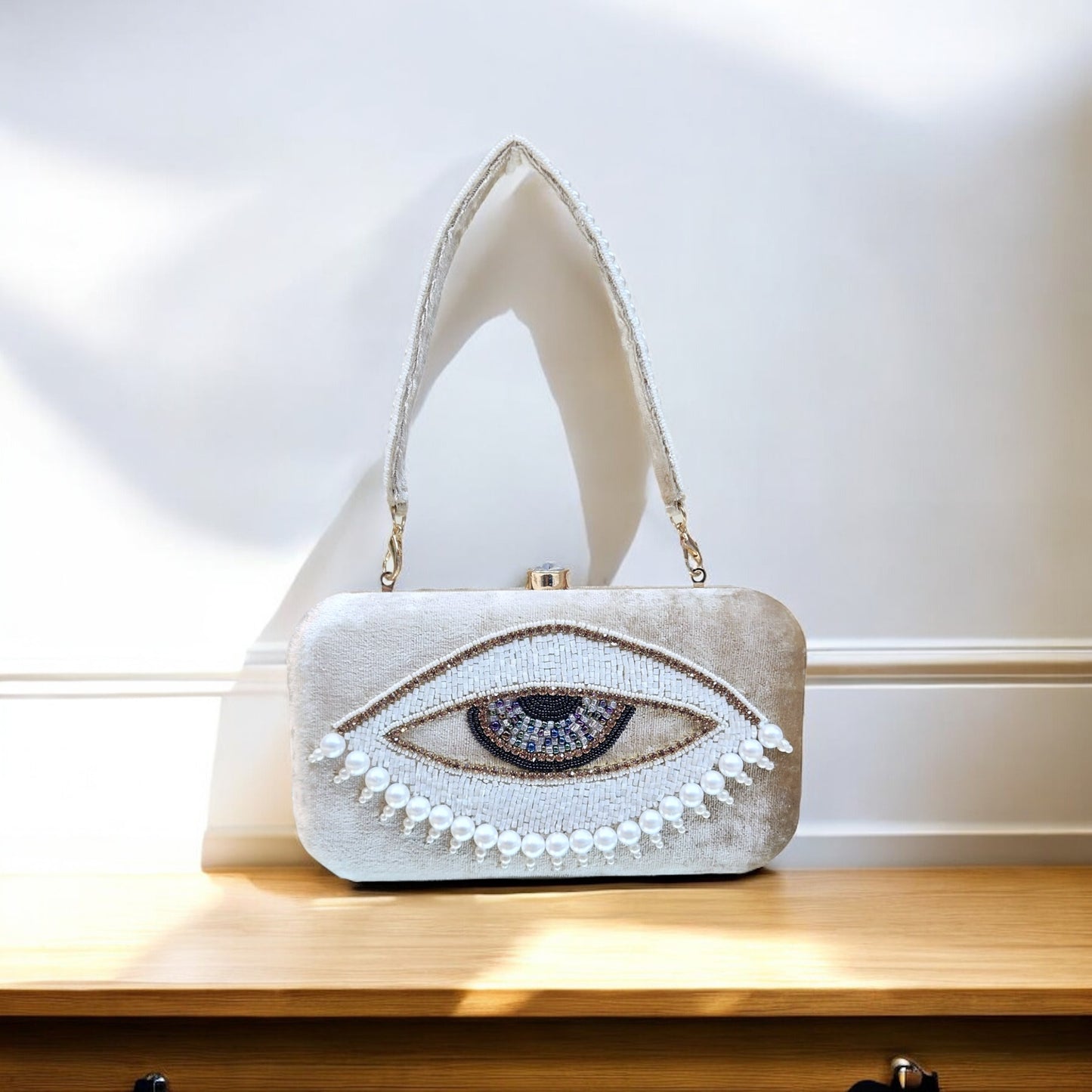 Evil Eye Gold Box Clutch