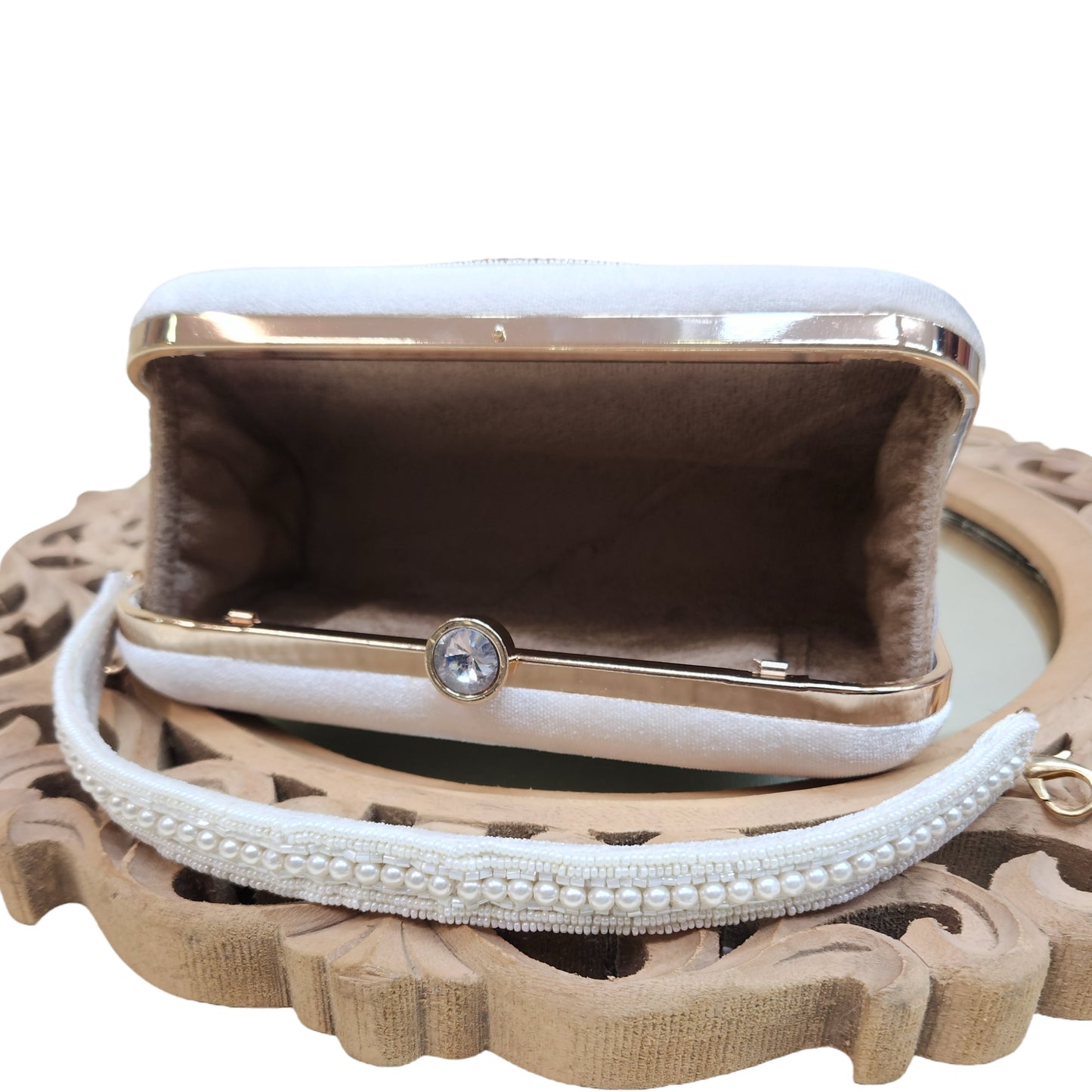 Evil Eye Ivory Box Clutch