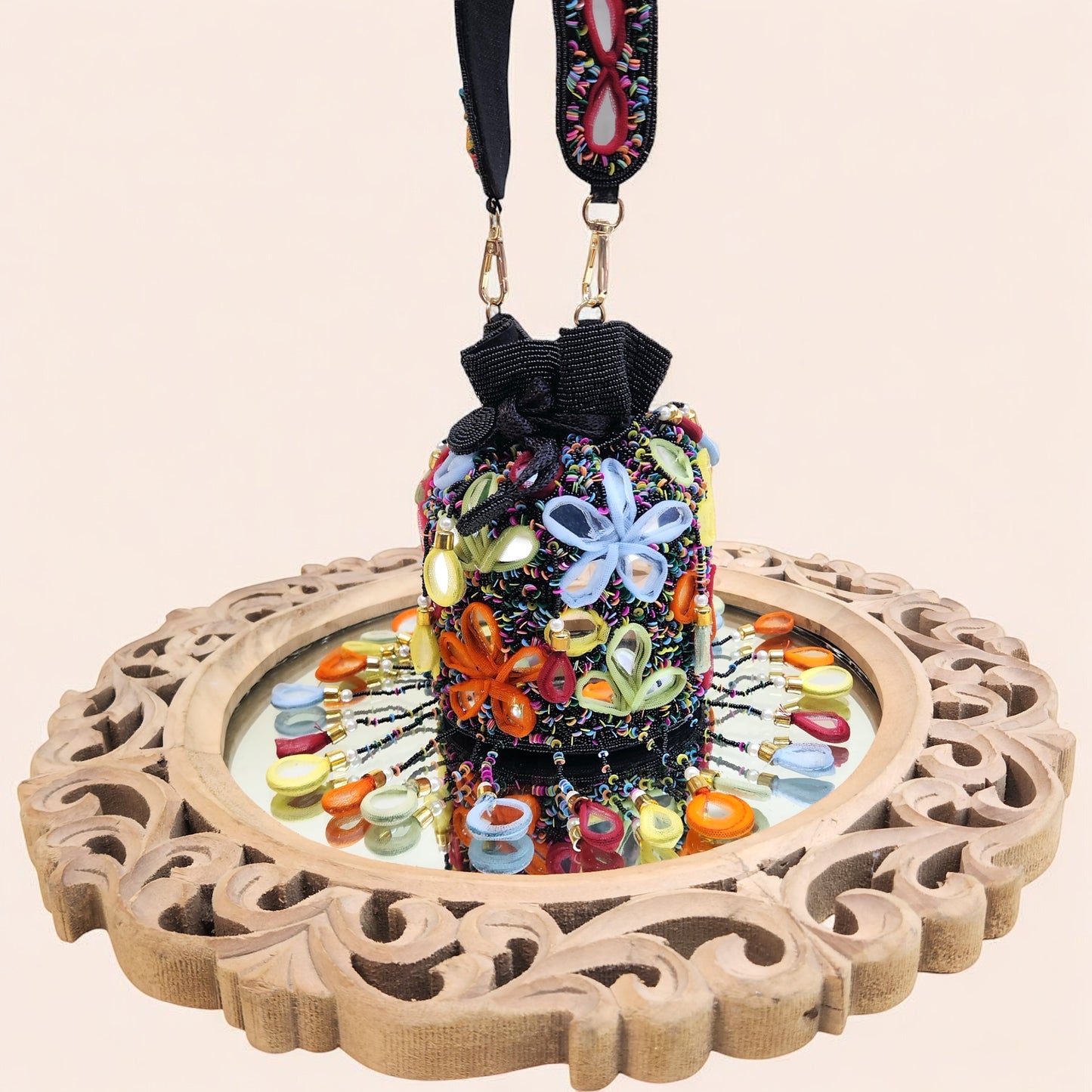 Rang Rasiya Mirror Black Potli