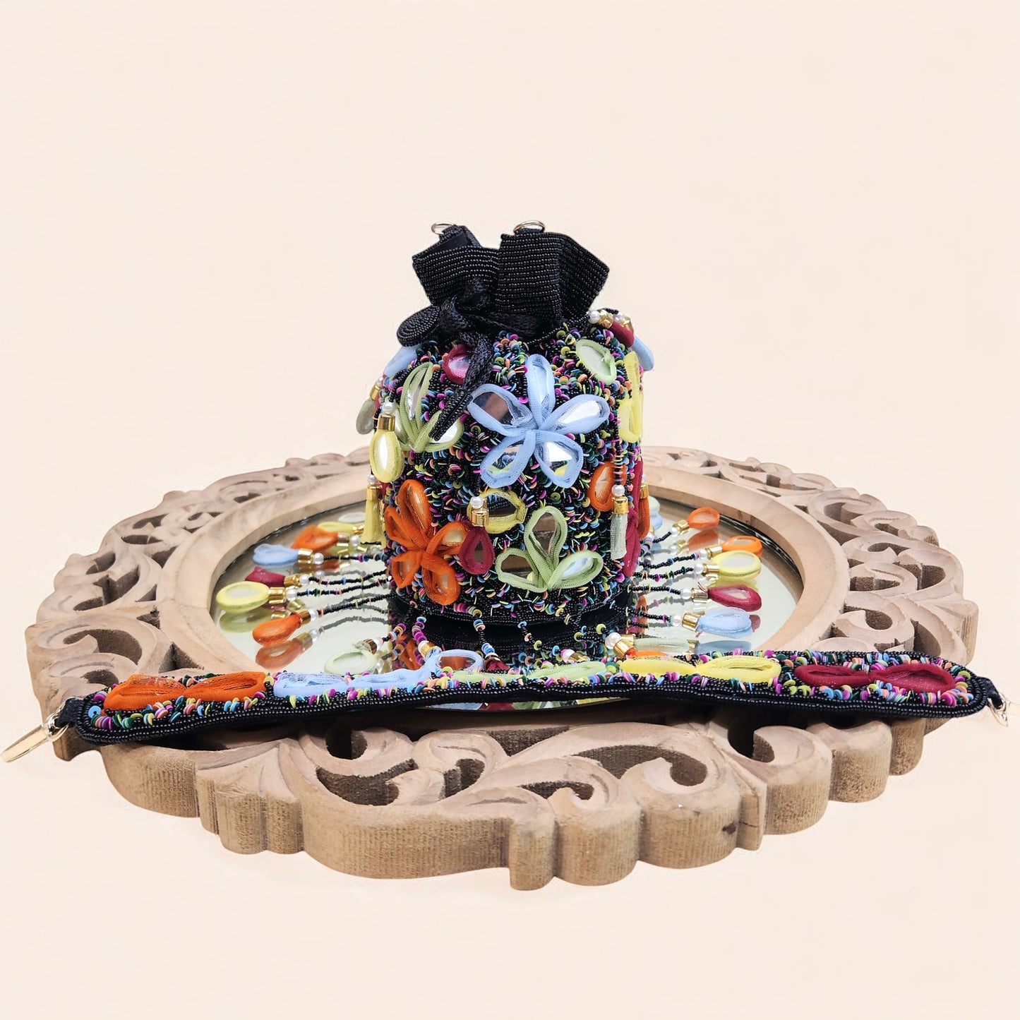Rang Rasiya Mirror Black Potli