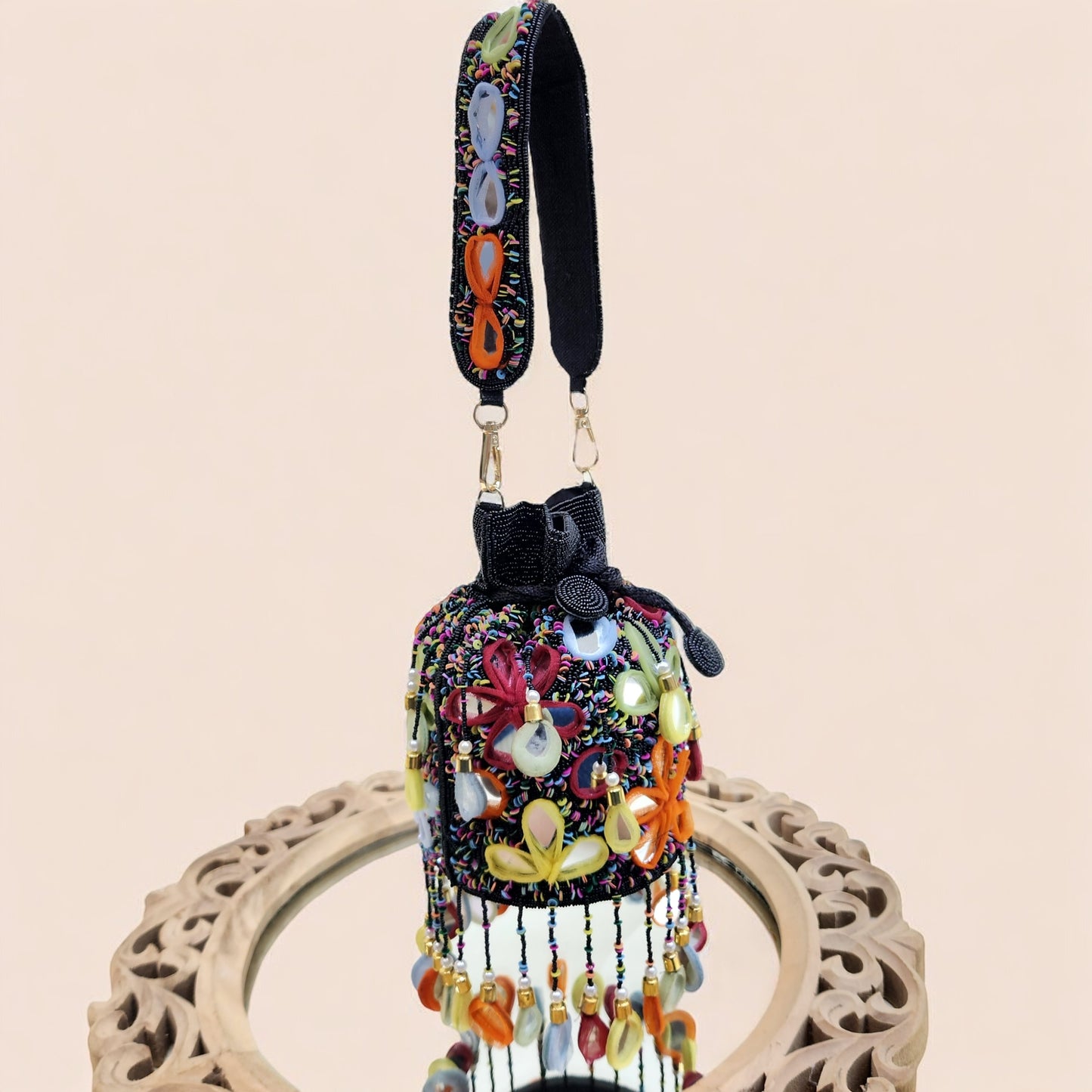Rang Rasiya Mirror Black Potli
