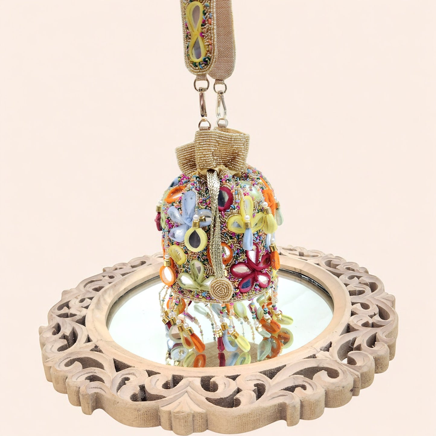 Rang Rasiya Mirror Gold Potli