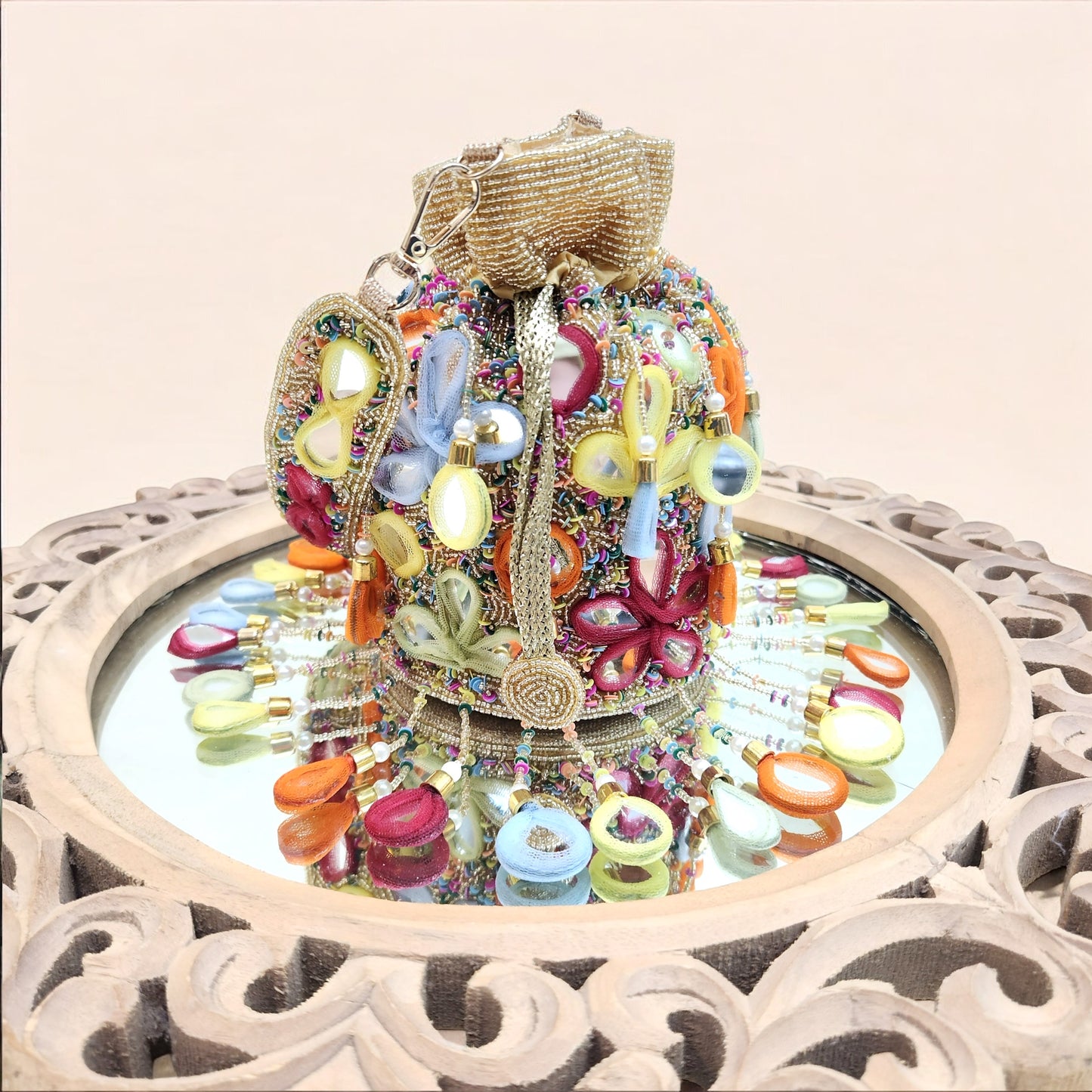 Rang Rasiya Mirror Gold Potli