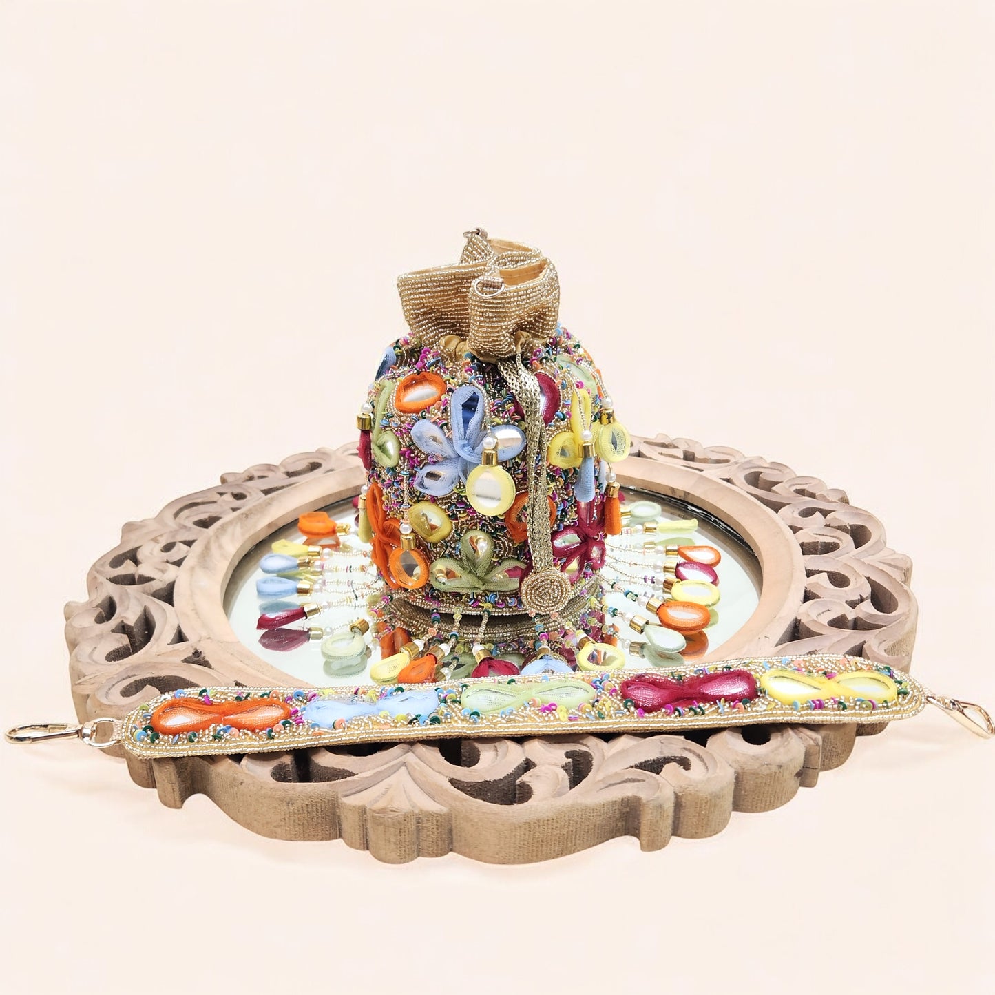 Rang Rasiya Mirror Gold Potli