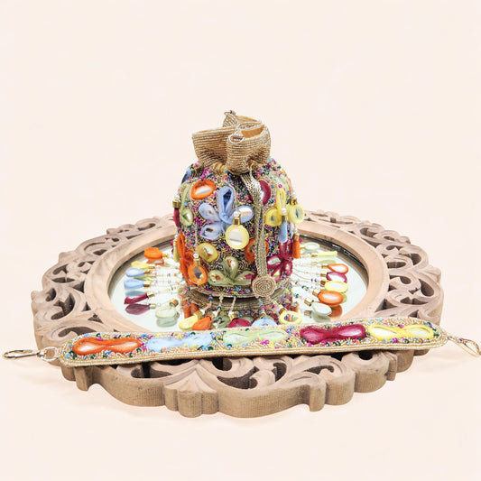 Rang Rasiya Mirror Gold Potli