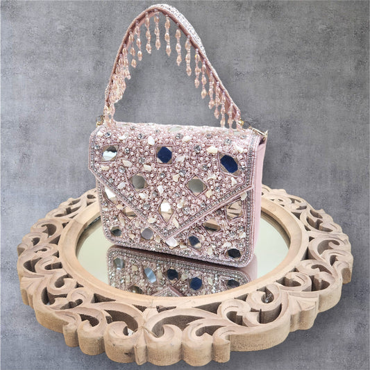 Taara Pink Flapover Box Bag