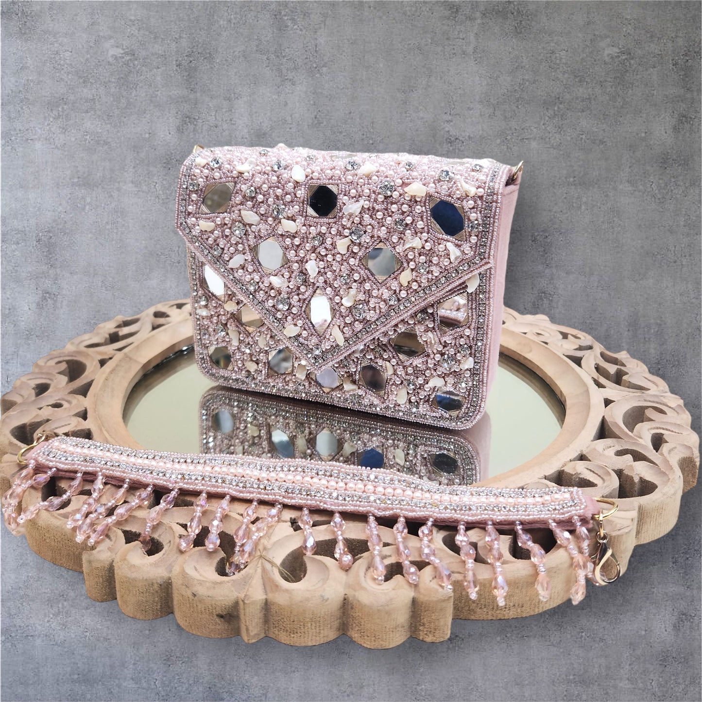 Taara Pink Flapover Box Bag