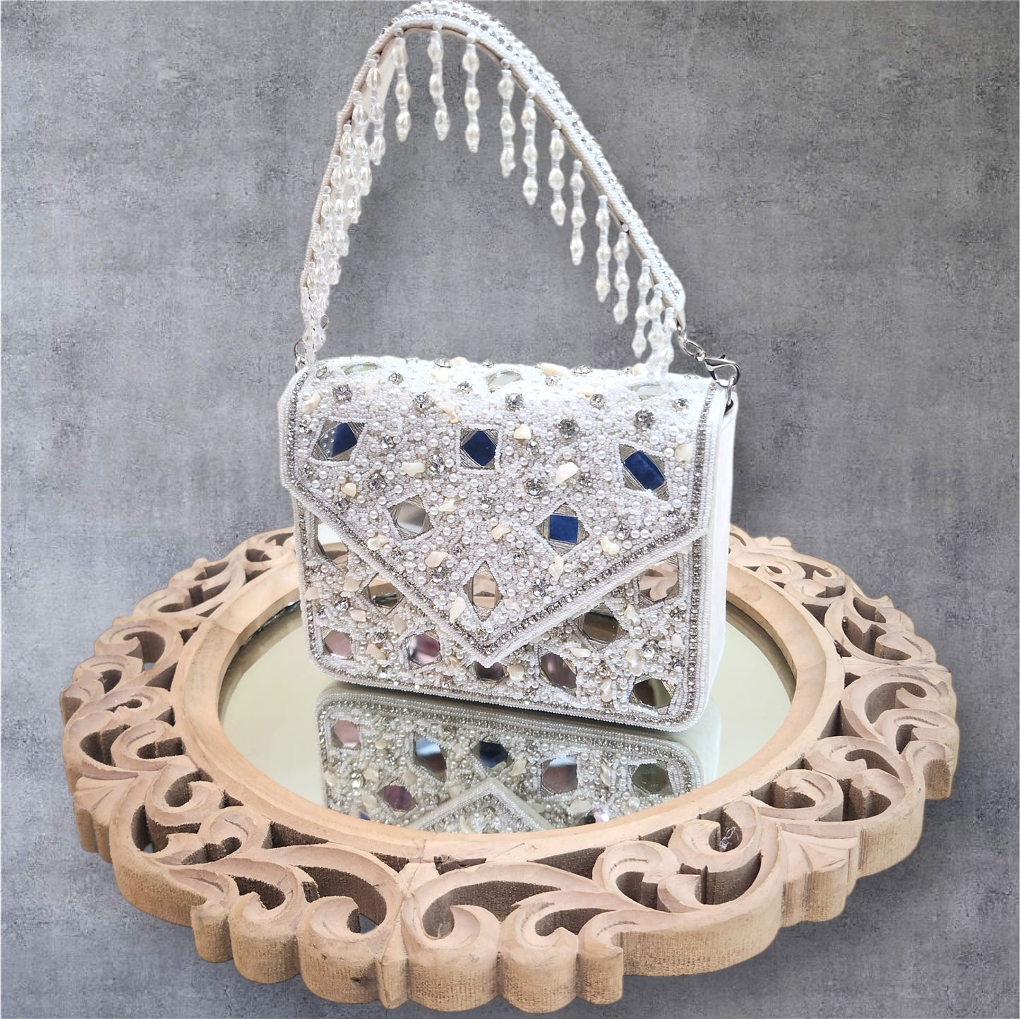 Taara Ivory Flapover Box Bag