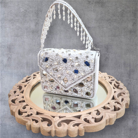 Taara Ivory Flapover Box Bag