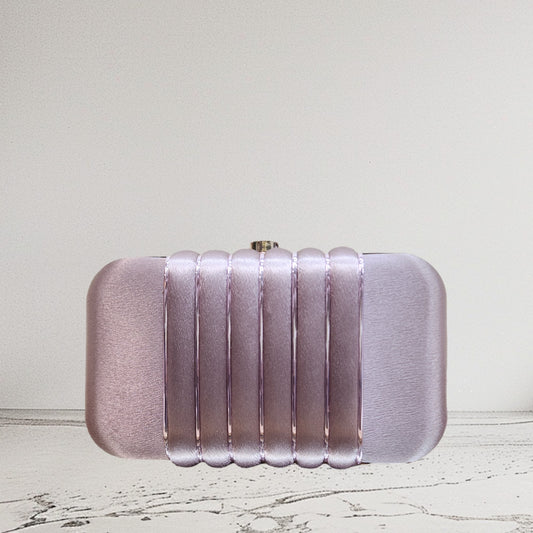 Elina Lavender Box Clutch