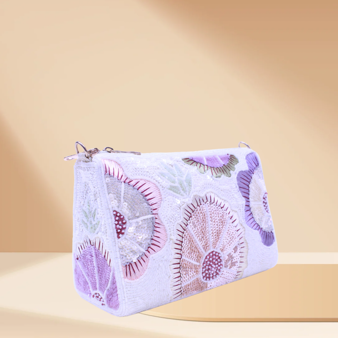Glow Garden Ivory Bag