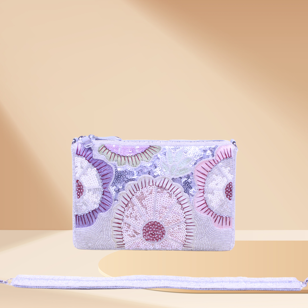 Glow Garden Silver Bag
