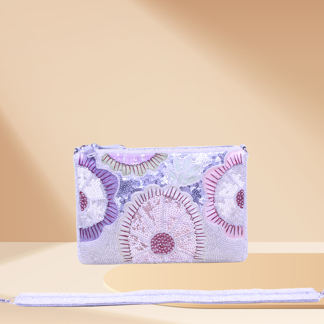 Glow Garden Silver Bag