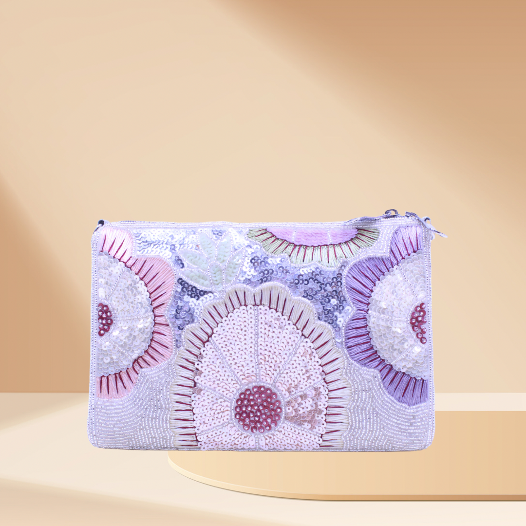 Glow Garden Silver Bag