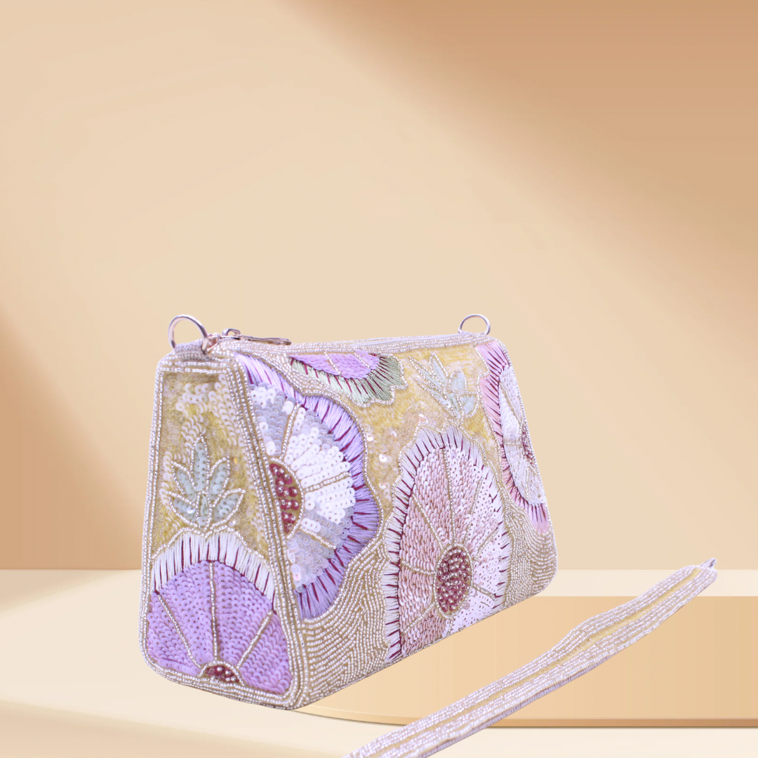Glow Garden Gold Bag