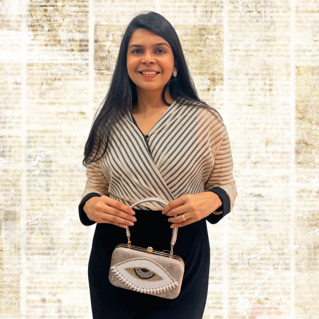 Evil Eye Pink Box Clutch